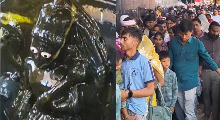 A flood of hundreds of thousands of devotees thronged Kokilavan on Shani Amavasya