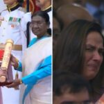 Hema Malini gets emotional while receiving award