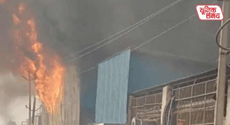 Massive Fire Breaks Out at Thermocol Factory in Mathura Industrial Area