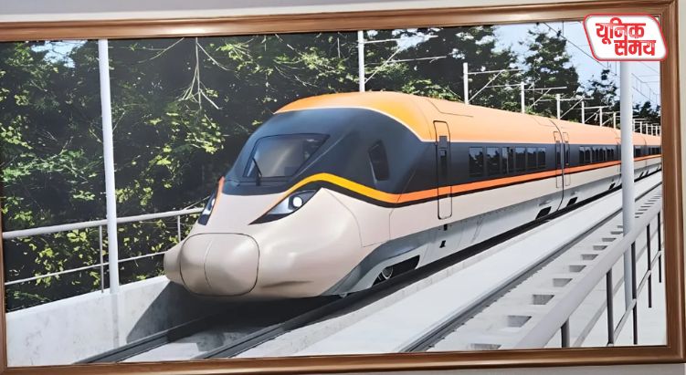 Ministry of Railways has released the first official image of India's first bullet train