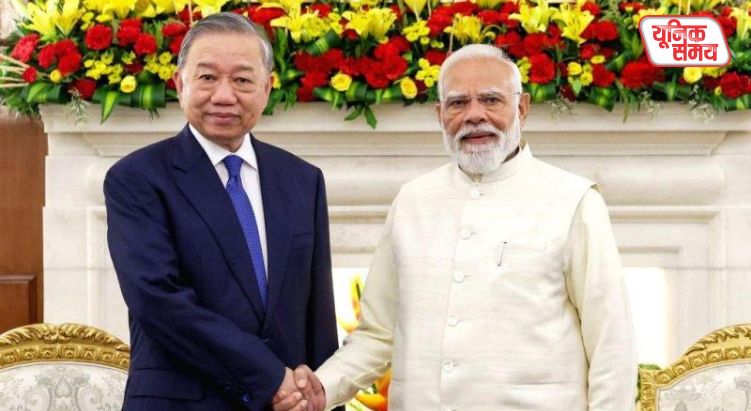 President To Lam and Prime Minister Narendra Modi held a meeting