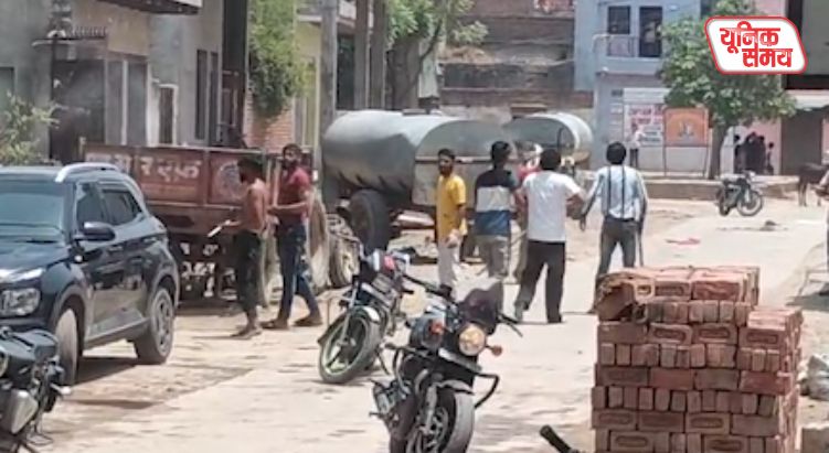 Shots fired in broad daylight in Maholi village.