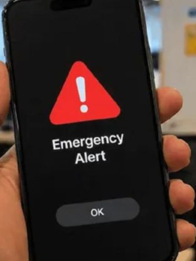 An emergency siren will sound on your mobile phone today