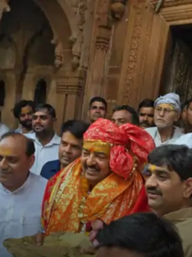 Deputy CM Keshav Prasad Maurya offered prayers at the shrine of Thakur Banke Bihari