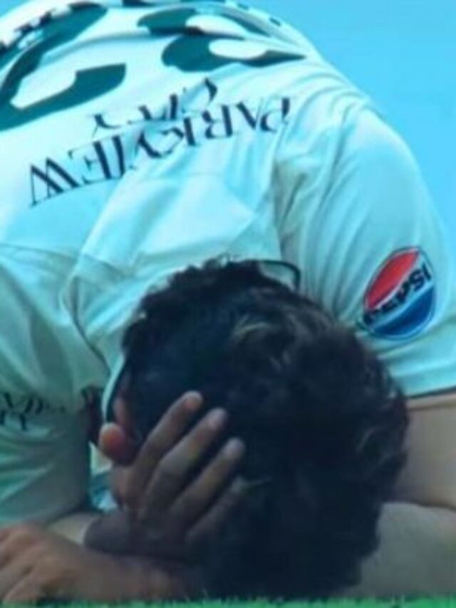 Hasan Ali falls head-first while attempting to take a catch