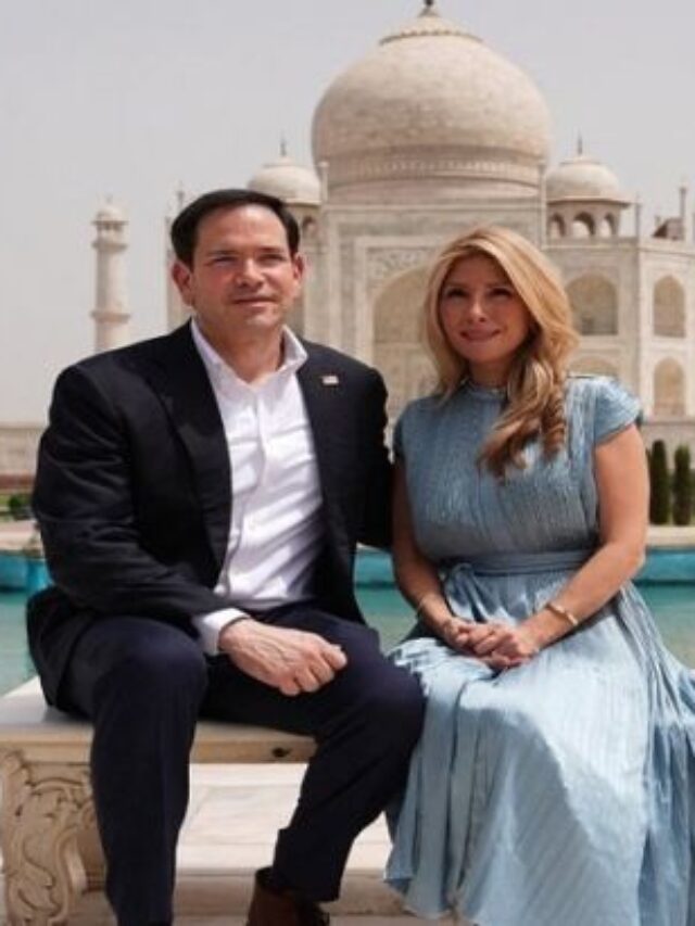 Marco Rubio arrived in Agra with his wife