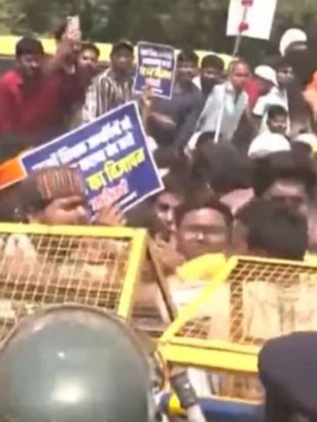 TRE-4 Candidates Stage Massive Protest on the Streets of Patna