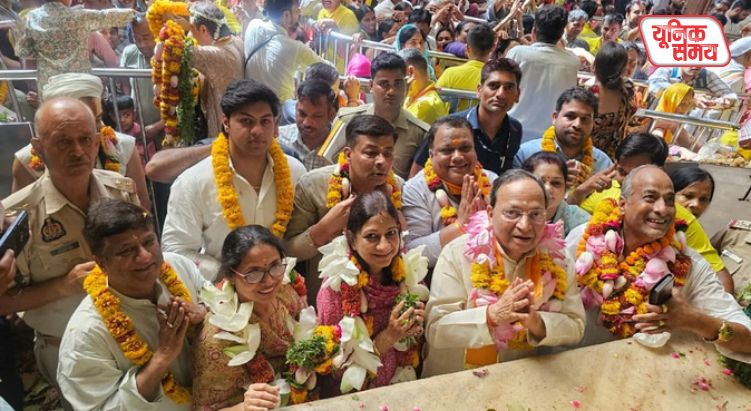 BJP National General Secretary Arun Singh arrives in Vrindavan