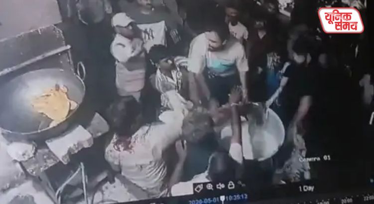 Barged into a milk shop and brutally beat the shopkeeper
