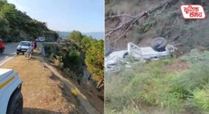 Bolero vehicle falls into a gorge on the Chamba-Masrund road