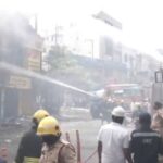 Chaos Erupts at Ameerpet's 'Helmet Market' Following Fire