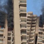Massive fire breaks out in a high-rise society in Noida's Sector 119