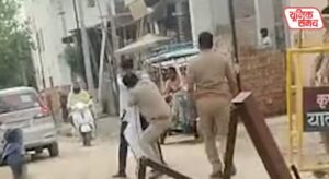 Traffic and civil police personnel clash with each other