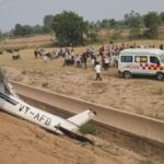 Trainer aircraft crashes on under-construction highway in Kasganj
