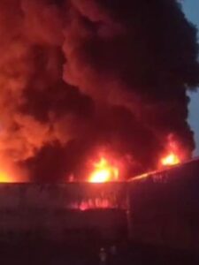 Massive fire breaks out at Dalda warehouse in Patna