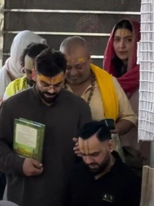 Virat Kohli and Anushka Sharma Arrive in Vrindavan