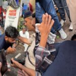 Abhijit Deepke fell at the feet of the Delhi Police