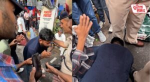 Abhijit Deepke fell at the feet of the Delhi Police