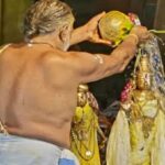 Grand ceremonial bath (Mahabhishek) of Thakur Ji performed at Sri Ranganath Temple