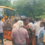 School bus rams into tractor-trolley in Raya area