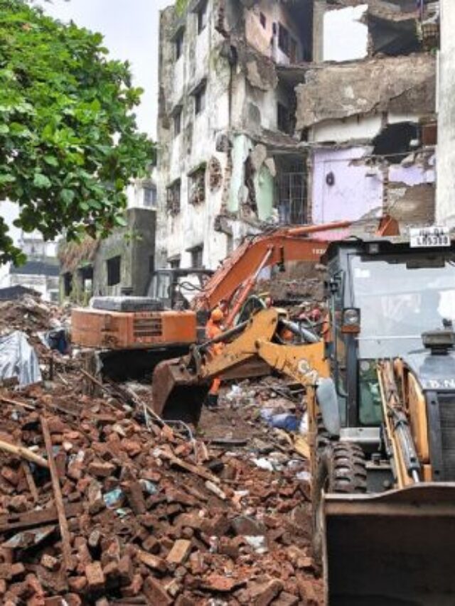 भिवंडी में चार मंजिला इमारत का हिस्सा ढहने से 6 लोगों की मौत, रेस्क्यू जारी