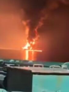 Missile attack on LPG tanker near Iran border
