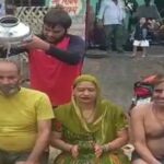 A young man brought back 51 liters of Ganga water from Haridwar in a kanwar