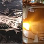 Two cars collided on Yamuna Expressway late at night