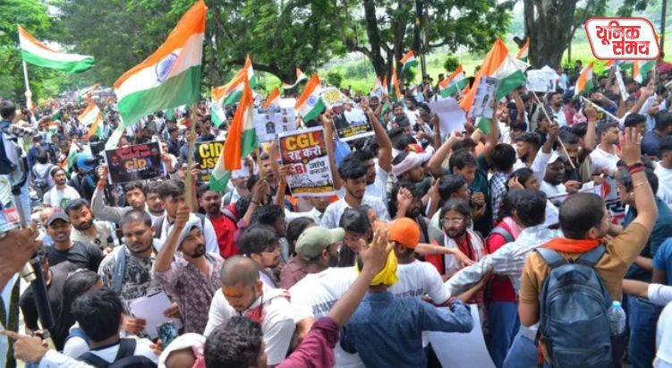 Vidhan Sabha march underway in Ranchi