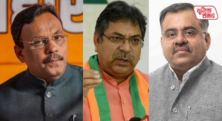 Vinod Tawde, Satish Punia, Tarun Chugh