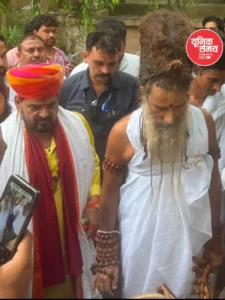 Former Wrestling Federation of India President Brij Bhushan Sharan Singh arrived in Vrindavan