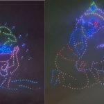 A spectacular sight was seen in the sky on Shri Krishna Janmashtami