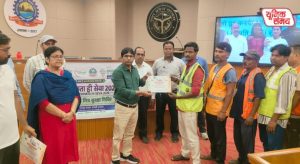 Grand 'Safai Mitra Samman and Safety Camp' organized by the Mathura-Vrindavan Municipal Corporation