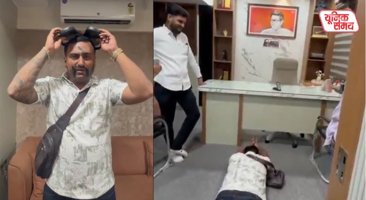MNS workers made an influencer apologize for comments made about Raj Thackeray