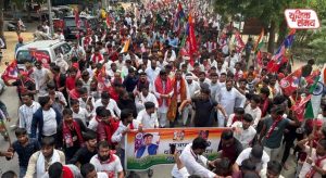 Nishad community stages massive protest against Mahant Raju Das in Mathura