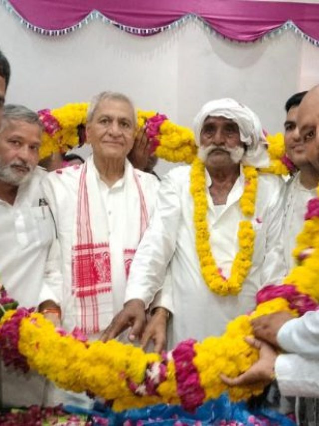 चौमुहां में छाता चीनी मिल के लिए बजट पास होने पर कैबिनेट मंत्री चौधरी लक्ष्मी नारायण का हुआ नागरिक अभिनंदन