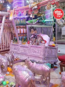 Nandotsav celebrated with great enthusiasm at the Dwarkadhish Temple