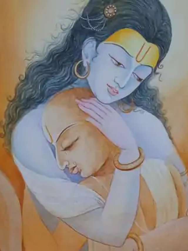 श्रीकृष्ण राष्ट्रीय चित्रांकन शिविर में अलका पाठक ने कैनवास पर उकेरी श्रीकृष्ण-सुदामा मित्रता की लीला
