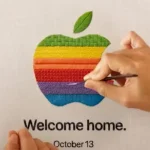 Apple's 'Welcome Home' event will be held on October 13