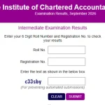 CA Intermediate Result Out