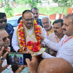Deputy CM Brajesh Pathak arrived at the Pandit Deendayal Dham fair