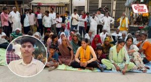 Family members stage a sit-in demanding the return of Anuj, a son missing for three months