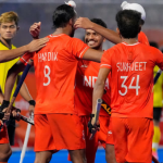 Impressive performance by the Indian men's hockey team at the 2026 Asian Games