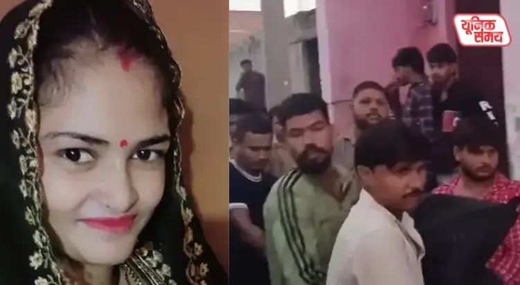 In the Jaint police station area, the body of a married woman was found hanging under suspicious circumstances