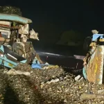 Major collision involving two buses and a Canter on the Yamuna Expressway