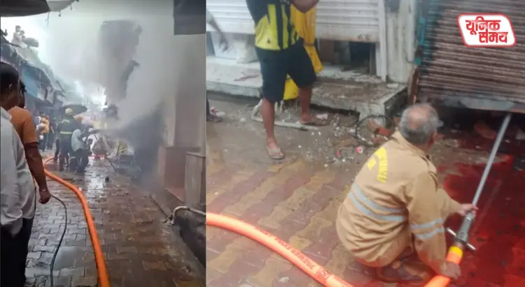 Major fire breaks out at Shyam General Store near Rangeshwar Temple
