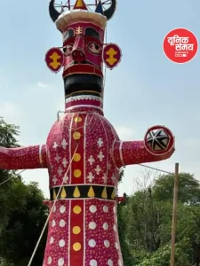 An 80-foot-tall effigy of Ravana will be set ablaze tomorrow