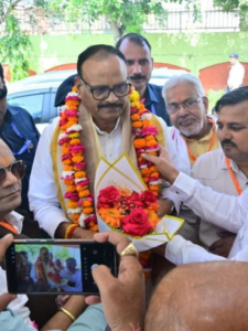 Deputy CM Brajesh Pathak arrived at the Pandit Deendayal Dham fair