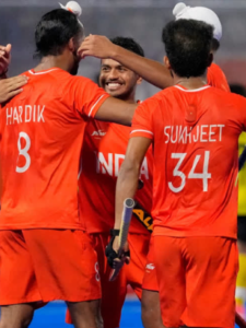 Impressive performance by the Indian men's hockey team at the 2026 Asian Games